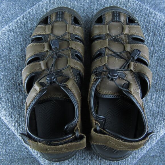 Khombu Travis Men Fisherman Sandals Size 10 Medium Brown Synthetic Drawstring - Picture 6 of 10